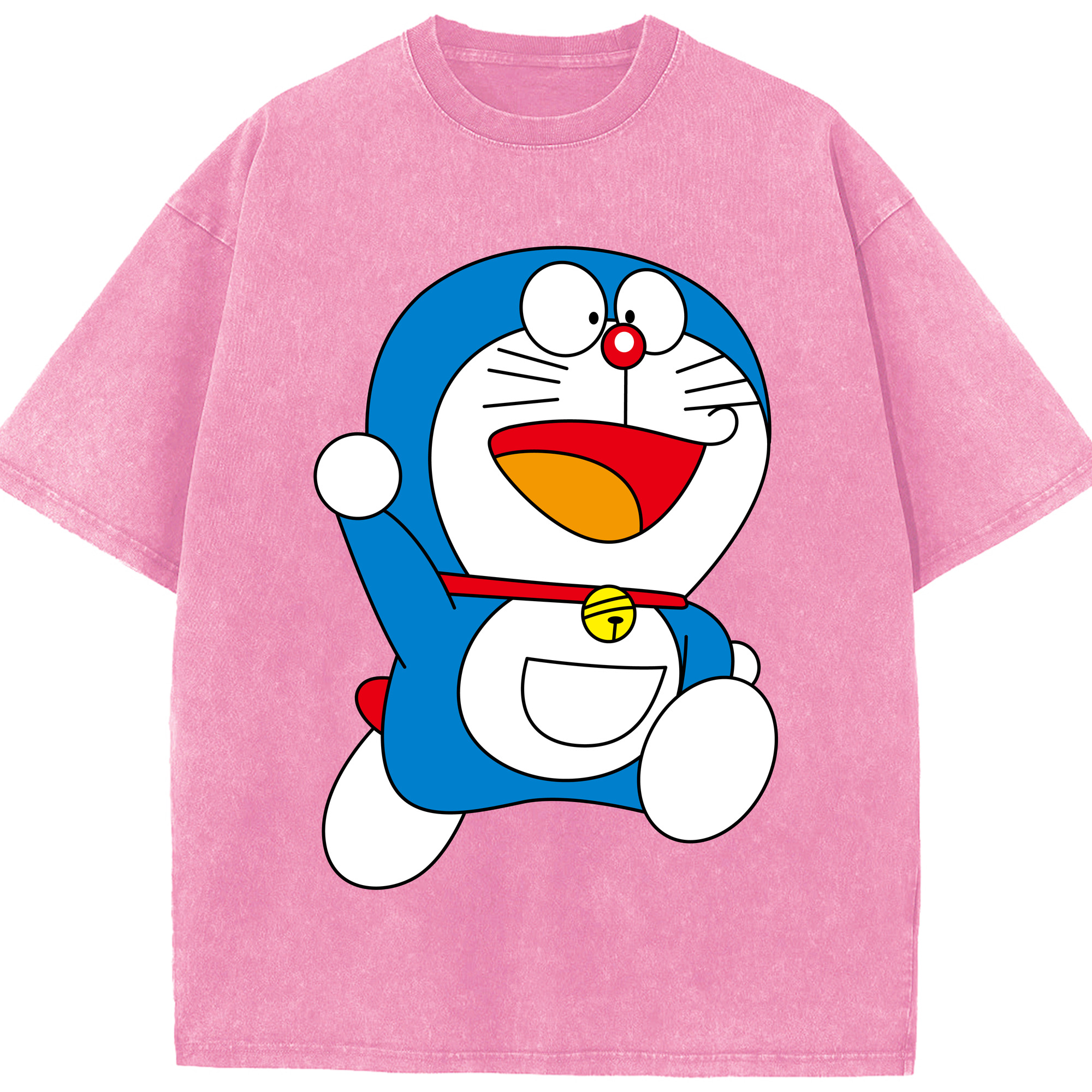 （画像用） ドラえもん Doraemon 綿100% ヴィンテージ風 半袖Tシャツ（フロントプリント）
